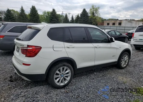 2017 BMW X3 Sdrive28I из США, поврежденный, VIN 5UXWZ7C3XH0V92354